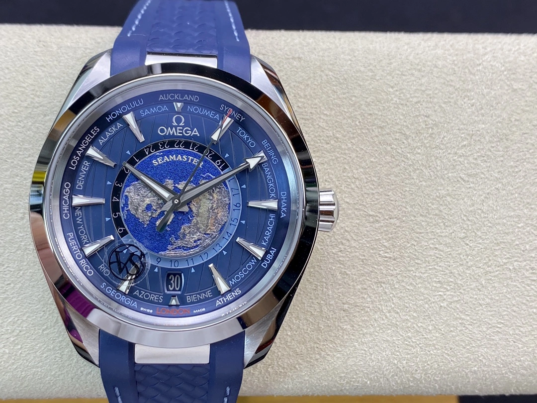 ModernLook CBD Factory Omega Seamaster Aqua Terra Worldtimer 43mm Blue Dial (220.12.43.22.03.001) 1:1 Super Clone – DD8938 Movement 239